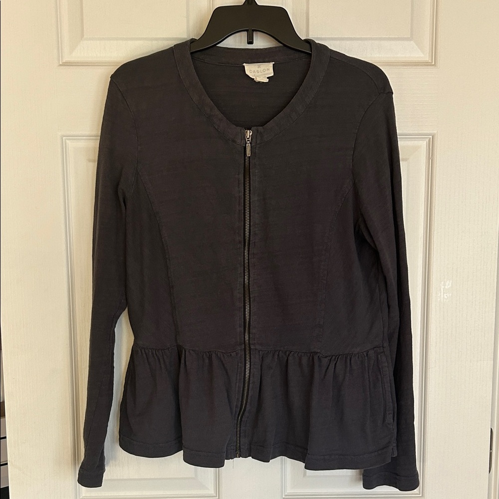 3/$15. Peplum Zip-Up